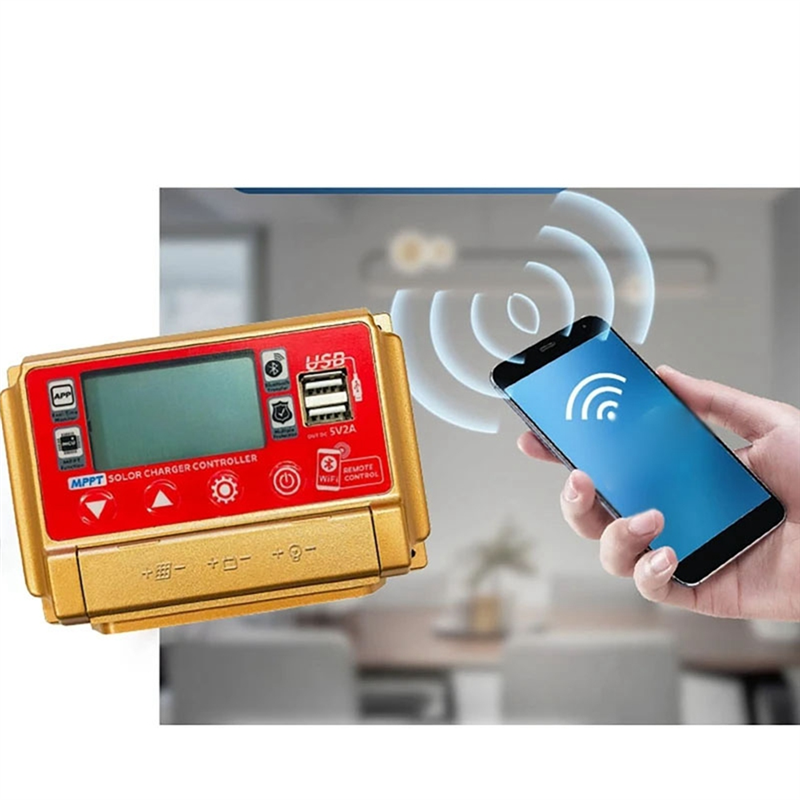12/24V MPPT Solar Charge Controller Wifi Bluetooth Solar Panel Battery Smart Regulator 30A. 