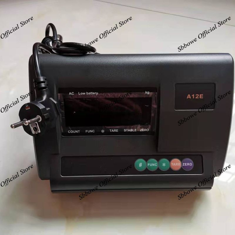 EnglishVersion XK3190-A12+E Platform Scale LED Display RS232 type  Weight Indicator load meter controller XK3190-A12E-Euro Plug (220V). 