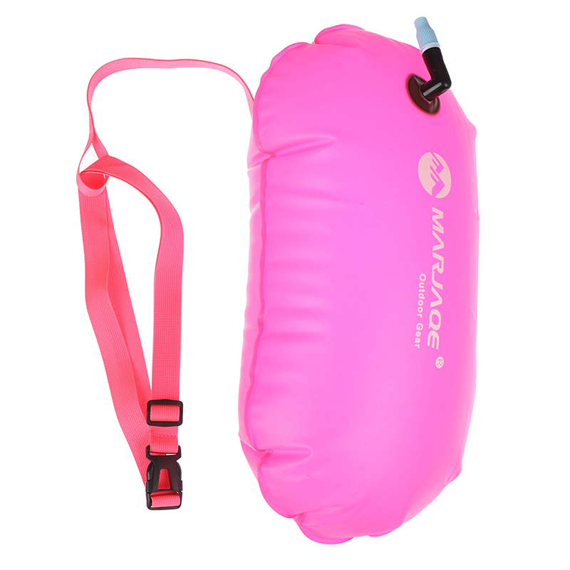 1PC PVC Swimming Buoy Safety Air Dry Tow Bag Float Inflatable Signal ...