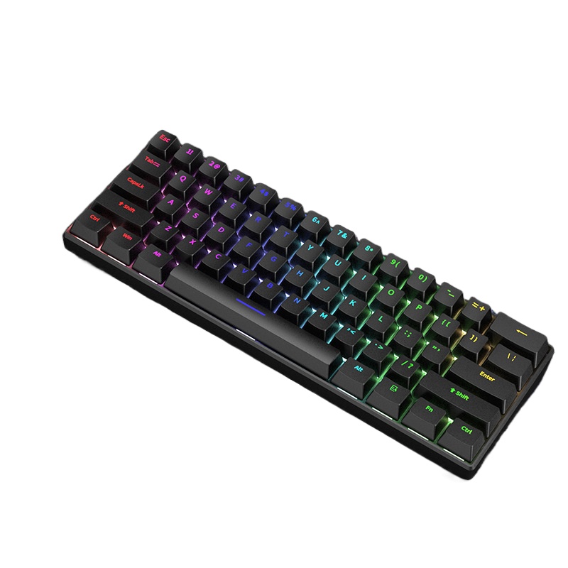 Mechanical keyboard 60% gaming white 61 keys computer keyboards Backlit mini teclado Musical portable Usb key board. 