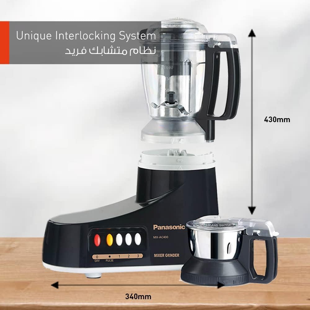 Panasonic MX-AC460 Heavy Duty Super Mixer Grinder | 1000 Watt. 