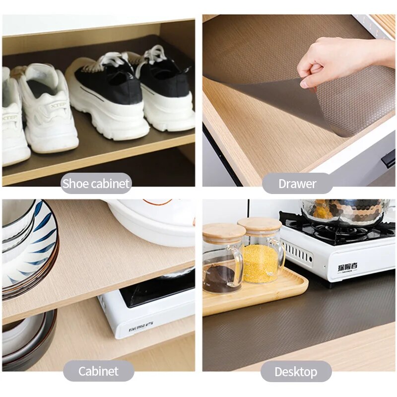 Reusable Shelf Pad Damp-proof Cabinet Liner Mat EVA Non-slip Drawer Mat Refrigerator Fridge Cover Waterproof Drawer Protector. 