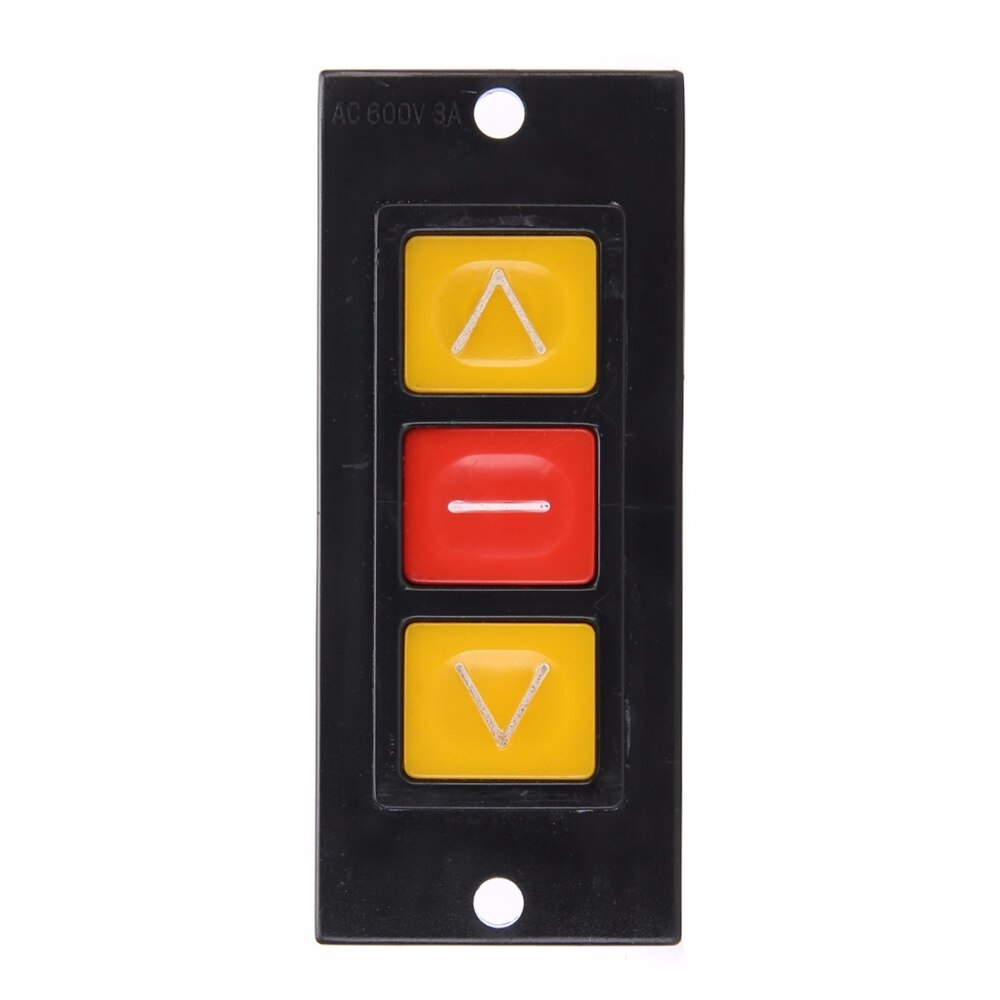 【Broad Sunlight shop】Up Down Stop 3 Buttons Switch Black Plastic Housing Push Button Switches For Electric Roller Shutter ty Door. 