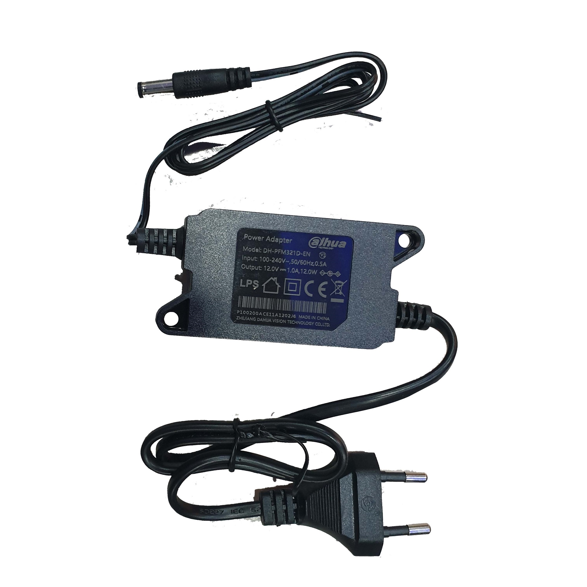 Dahua Adapter 12V Power Supply (For Any CCTV Camera Adapter and others work). 