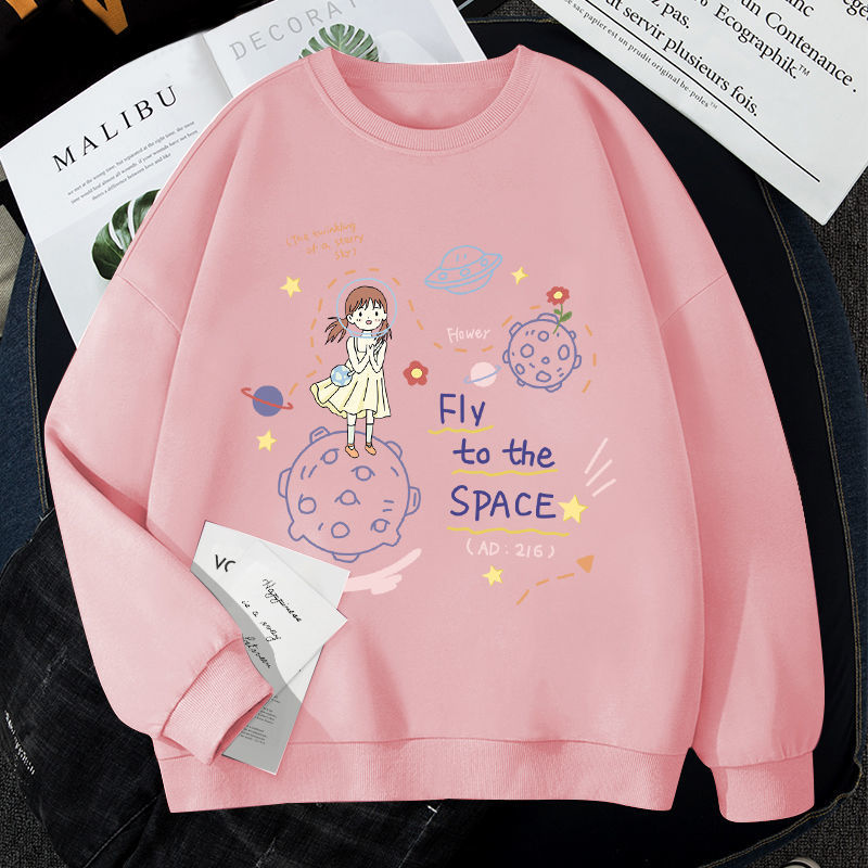 2022 Autumn Harajuku Women Pullover Sweatshirt Hoodies Fly Into