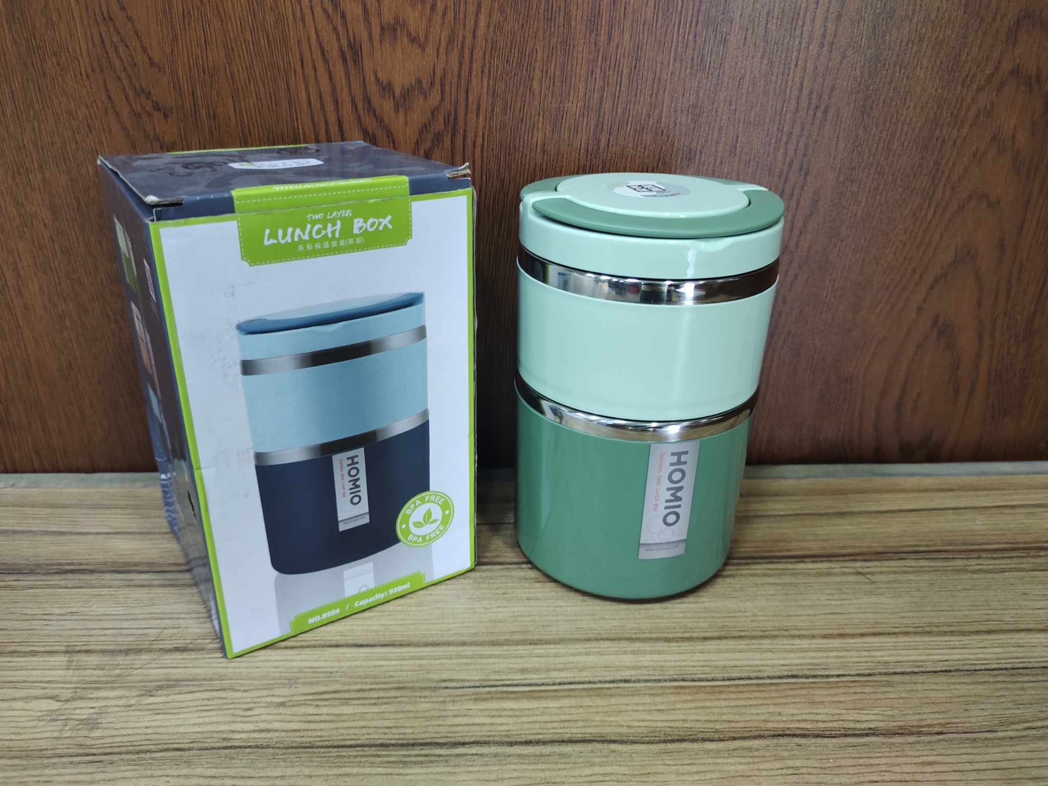 2 Layer Homio Lunch Box. High Quality Chaina Lunch Box. Multi Color CD:780.. 