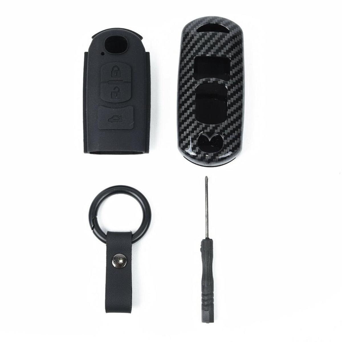 Hot Car Remote Key Fob Case Cober Matte Blue Black Red For Mazda 3 5 6 CX3 CX5 CX7 CX9 MX5 Key Case Cover CSV