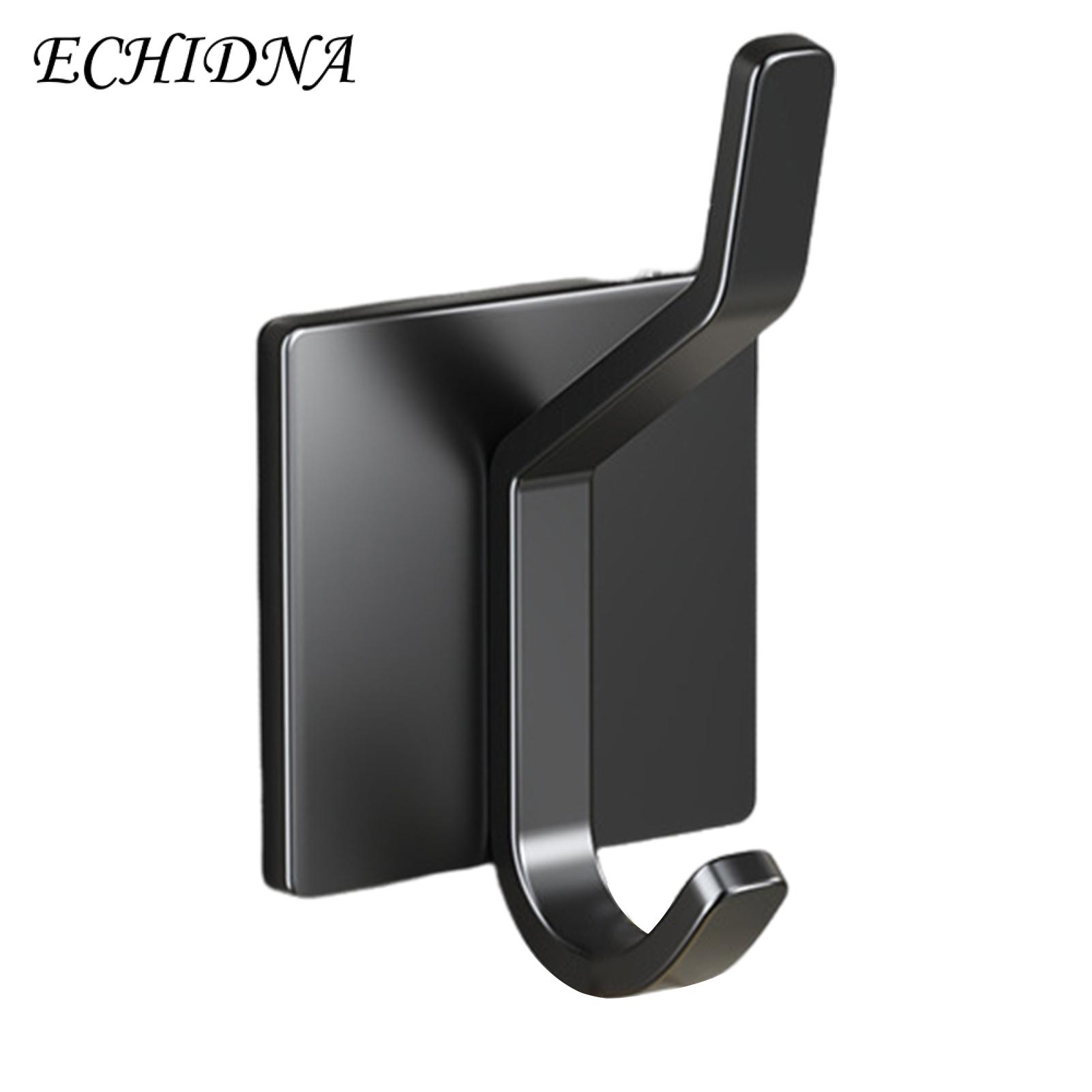 Space-saving Shower Organizer Multipurpose Self-adhesive Wall Hook for Bathroom Kitchen Strong Anti-slip Waterproof Rustproof Double Hanger Organizer No Drilling Needed Strong Load-bearing Hook