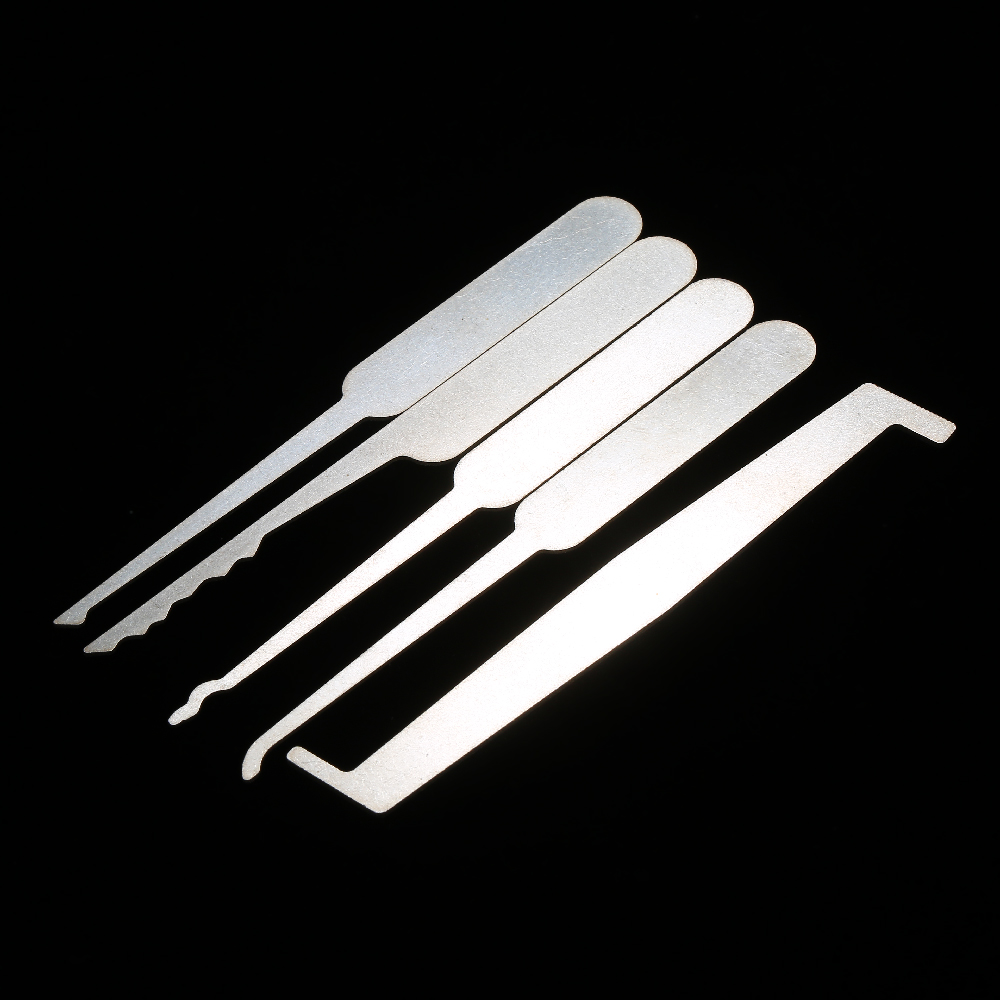 5 PCS Lock Picking Set Practice Locksmith Tools Lockpicking Kit for Beginners Professionals Kids. 