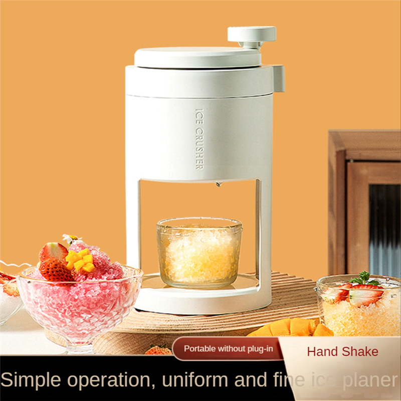 Summer Ice Shaver Crusher Manual Ice Crusher Ice Crushers Tool Cafe Bar Kitchen Handheld Snow Manual Crusher. 