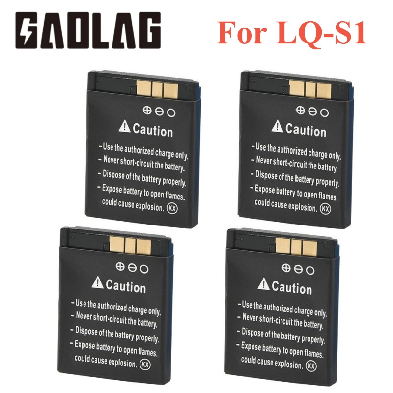 4pcs LQ-S1 LQS1 Smart Watch Battery 380mA 3.7V Lithium Rechargeable Battery For SmartWatch A1 QW09 KSW-S6 RYX-NX9