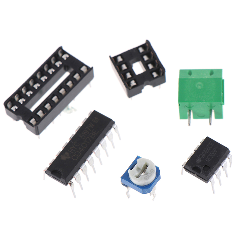 LED chaser flowing water light ne555 module + cd4017 pcb board diy kit Encounter. 