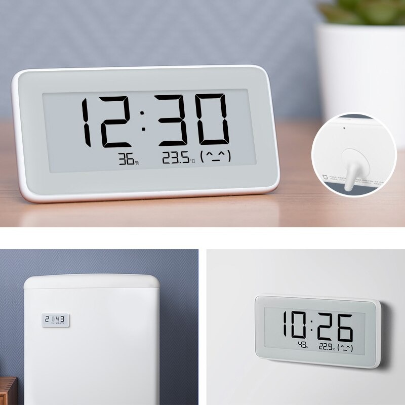Xiaomi Mijia Bluetooth Temperature humidity Pro with clock  Wireless Smart Electric Digital Sensor with LCD Screen Smart Home. 