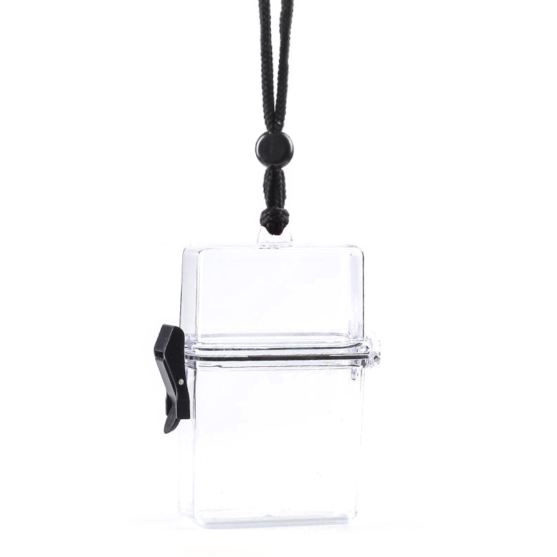 Ins Plastic Transparent Cigarette Case Box With Metal Chain Hip Hop Hard Shell. 
