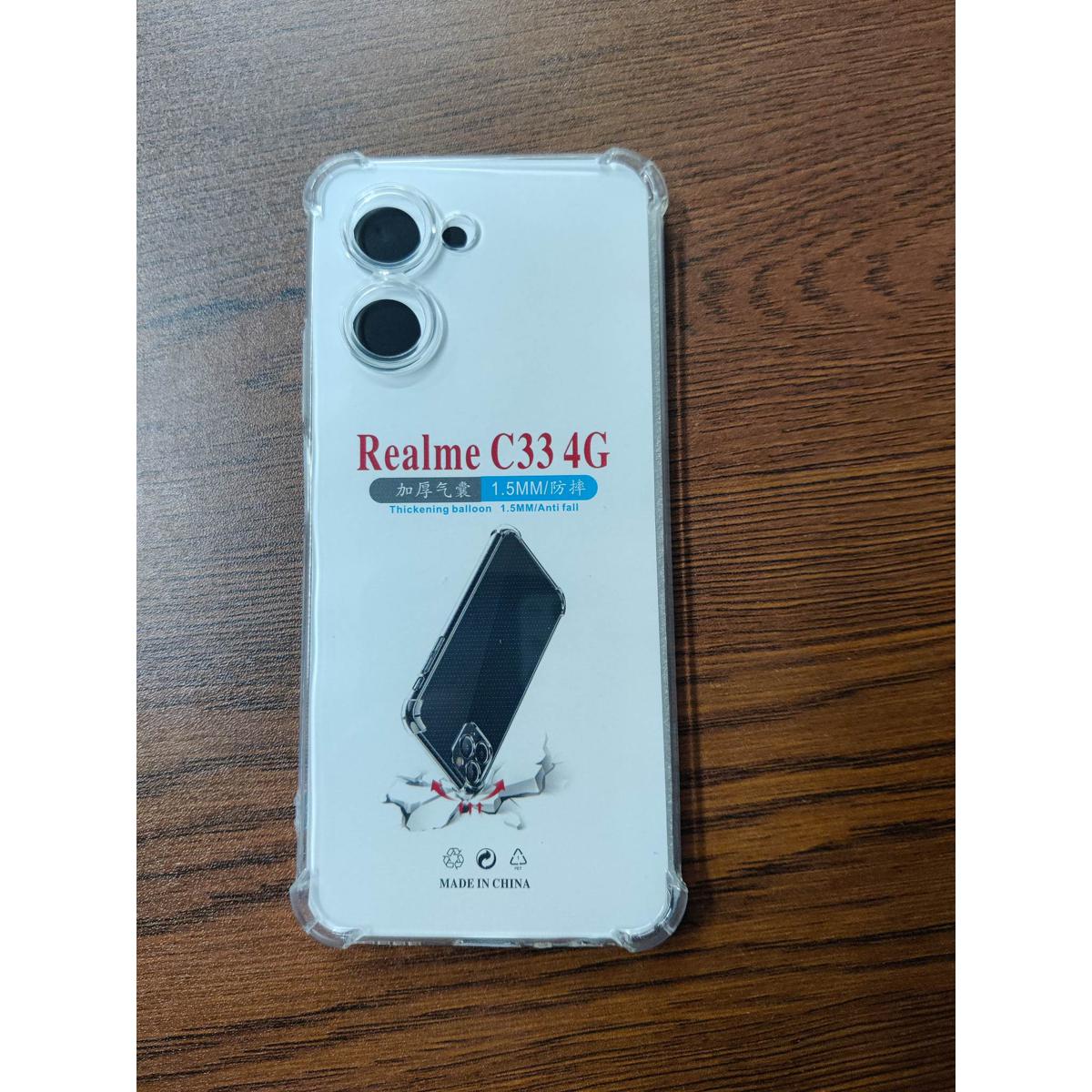 for Realme c33 4G transparent back cover