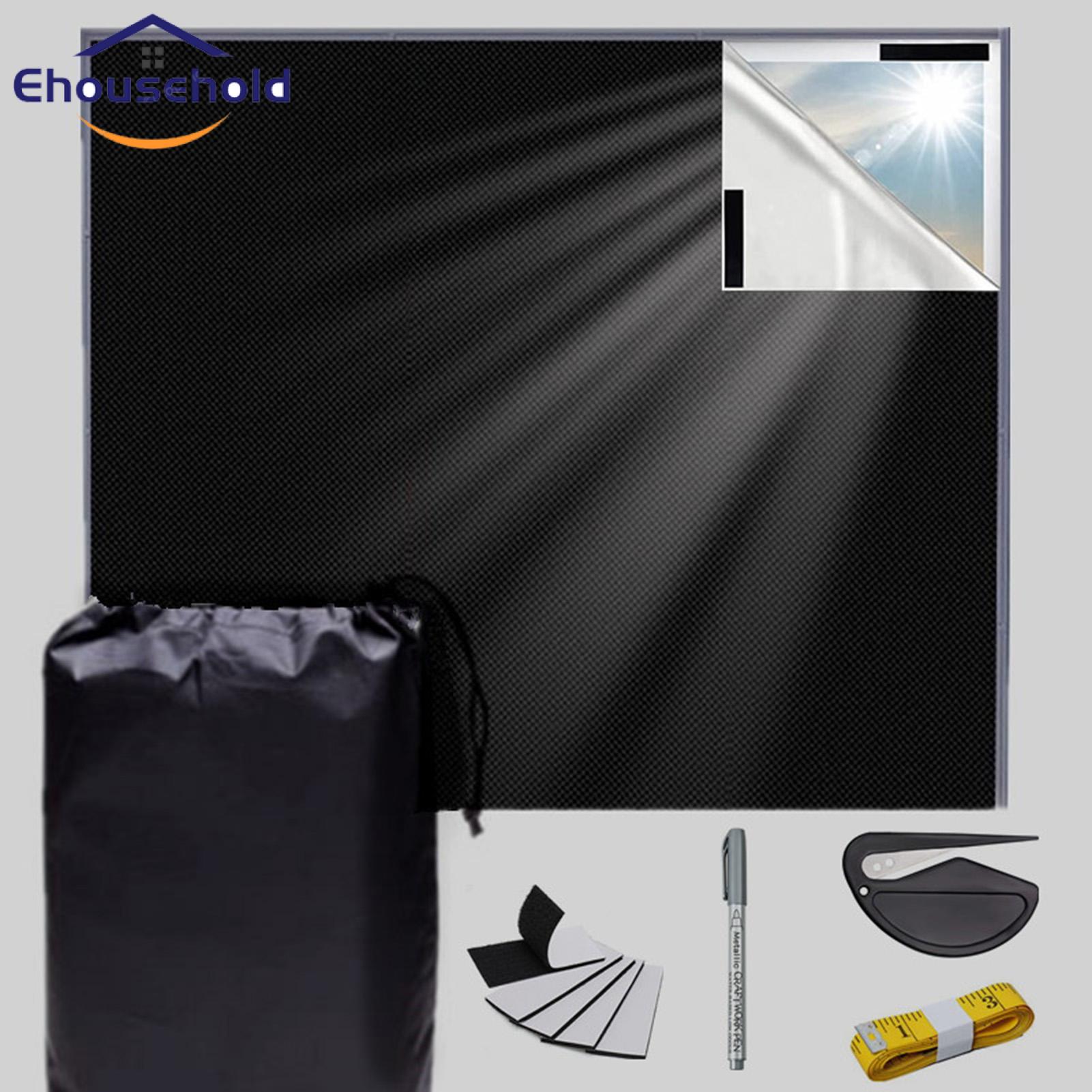 Window Curtain Portable Blackout Curtains Enhance Privacy Block Light for Home Bedroom Office Top Choice for Southeast Asian Buyers. 