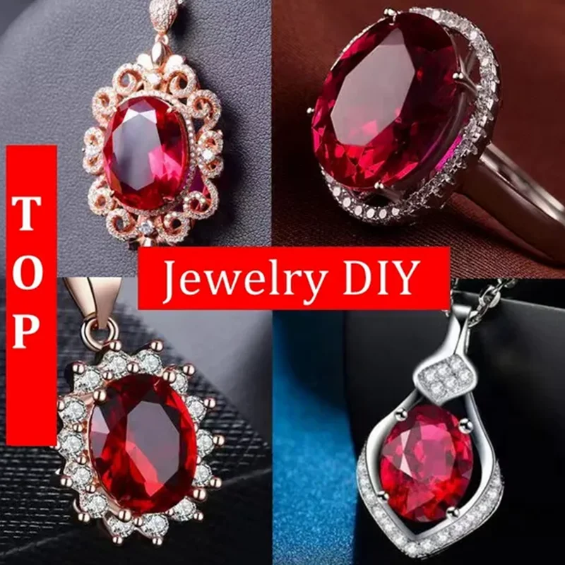Better Quality Natural VVS Ruby Faceted Oval Cut Gemstone for Jewelry Making Natural Mined Gem. 