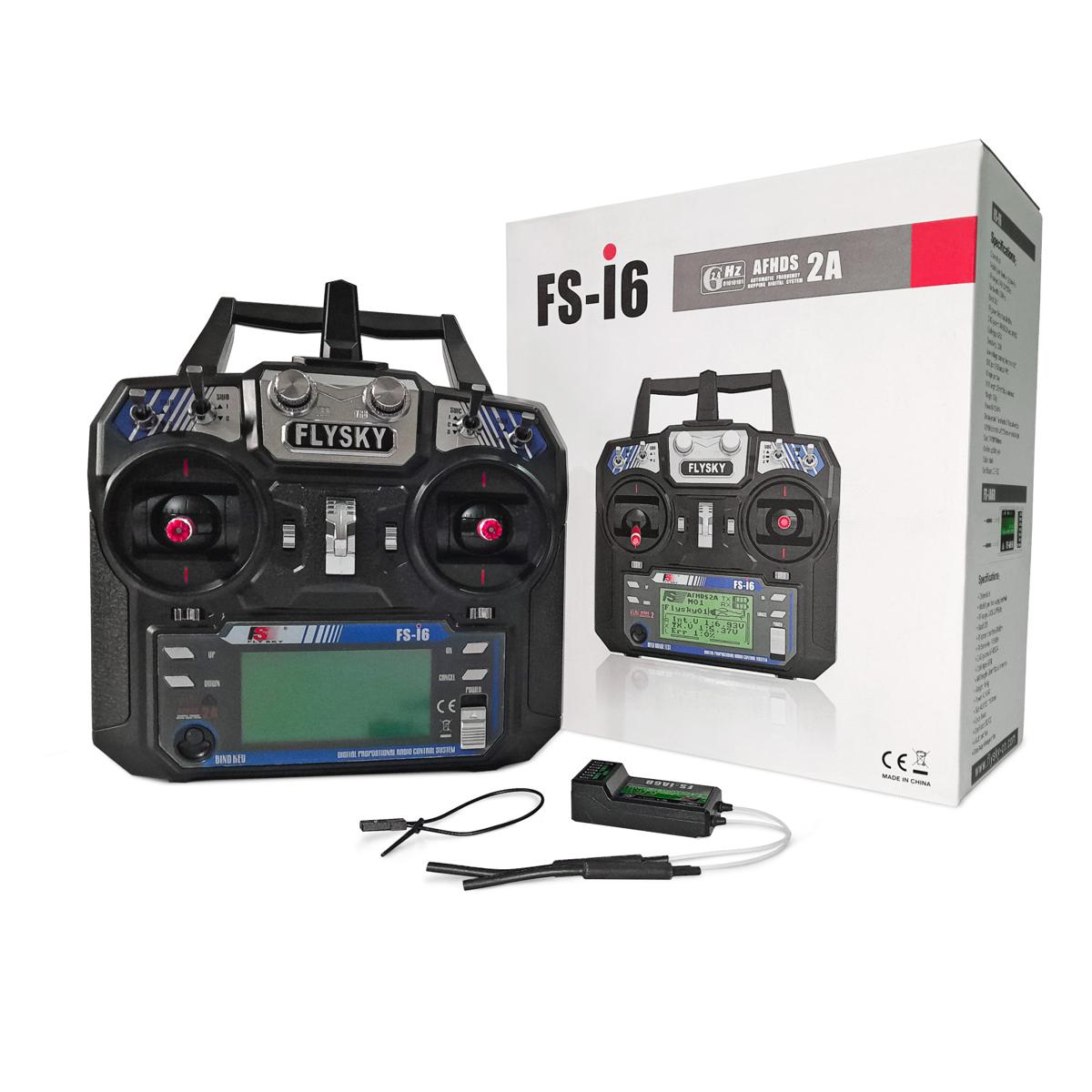 FlySky FS-i6 2.4G 6CH AFHDS RC Transmitter with FS-iA6 Receiver ( FSi6 / FS i6 )