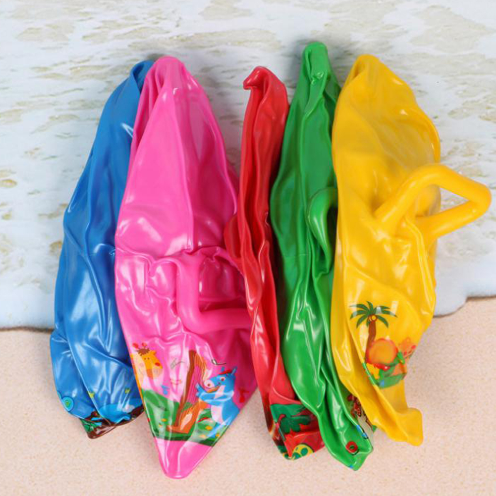 Yfashion Handle Hopper Ball with Cartoon Pattern Bouncing Inflatable oy for Kids Diameter:20cm handle ball. 