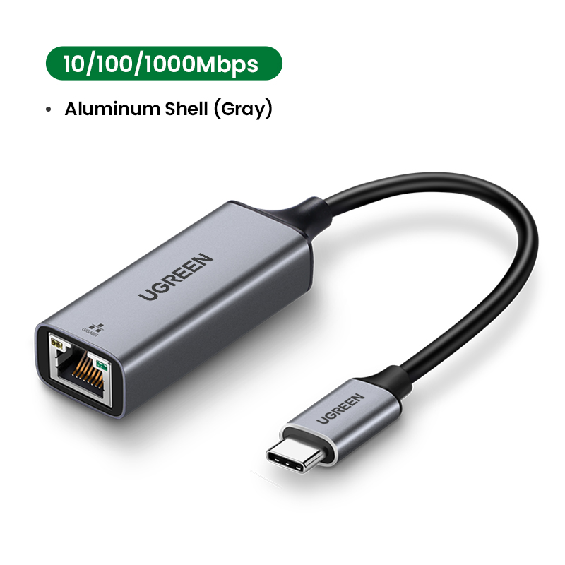 UGREEN USB C to Ethernet Adapter RJ45 to Thunderbolt 3 Type C Gigabit Network LAN Converter 10 100 1000Mbps for MacBook Pro Air, iPad Pro, Galaxy S20 S10 S9, XPS 13 15, Surface Book 2 Go, Chromebook Network Card USB Ethernet. 