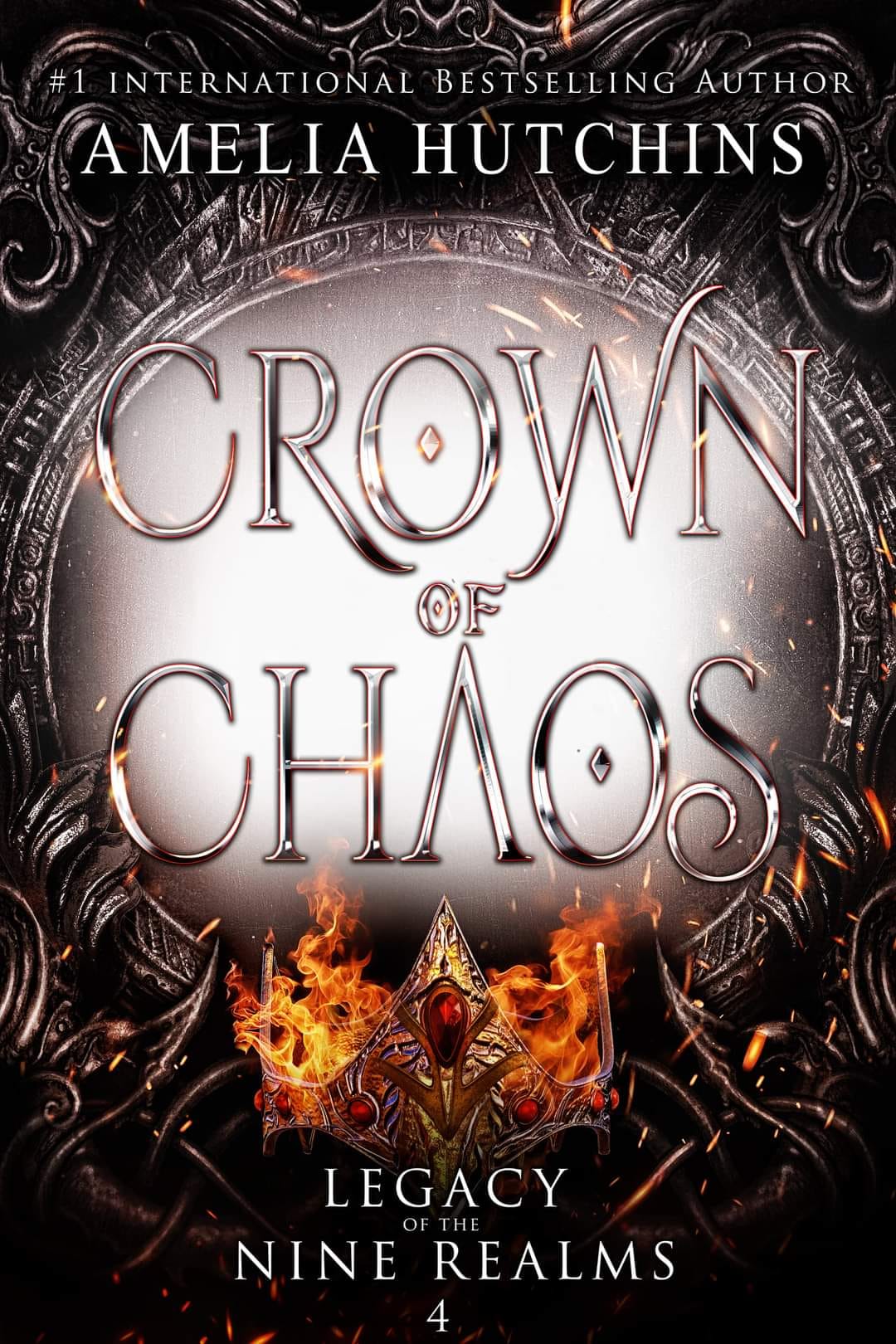 Crown of Chaos (Legacy of the Nine Realms Book 4) by Amelia Hutchins (Hardcover). 