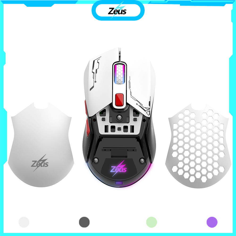 Zeus X Gundam Astray Redframe Replaceable Casing RGB LED Wired Gaming mouse-2Casings(GD-003). 