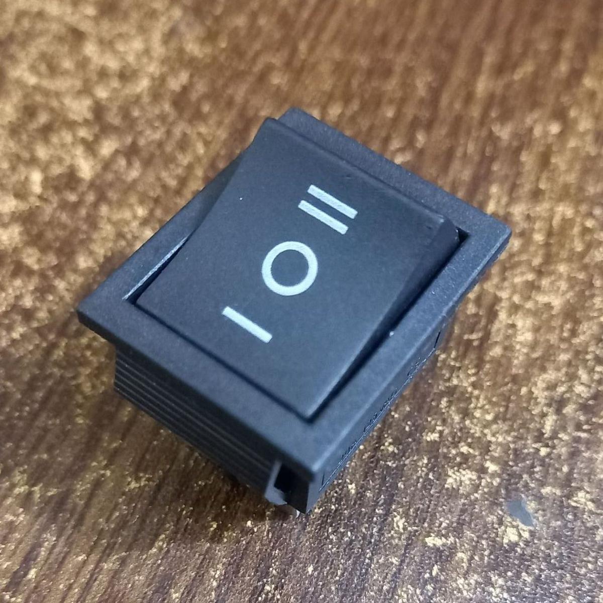 3 POSITIONS ROCKER Switch 6 Pin 16A 250V 3 Positions DPDT ON-OFF-ON 6Pin BLACK Color Rocker Switches Car Auto Boat Power Rocker Switches