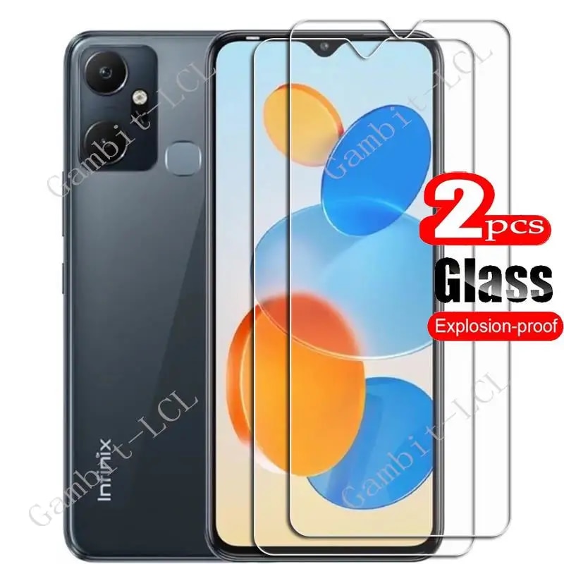 For Infinix Smart 6 Plus Tempered Glass Protective ON Smart6Plus X6823C 6.82Inch Screen Protector SmartPhone Cover Film