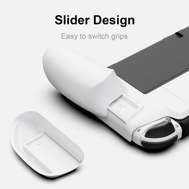 JAERBEE Replaceable Ergonomic Handle Grip Protective Case for Nintendo Switch OLED and Regular Model with Carrying Case. 