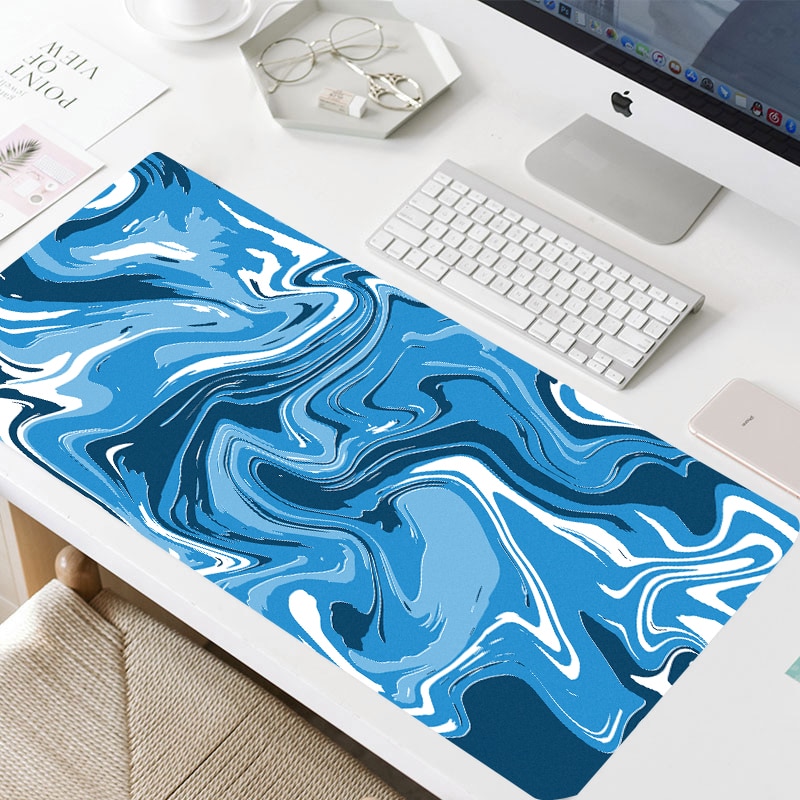 【happy one】Art Strata Liquid Mouse Large Gaming Mousepad Compute Mouse Mat Gamer Stitching Desk Mat XXL PC Keyboard Mouse. 
