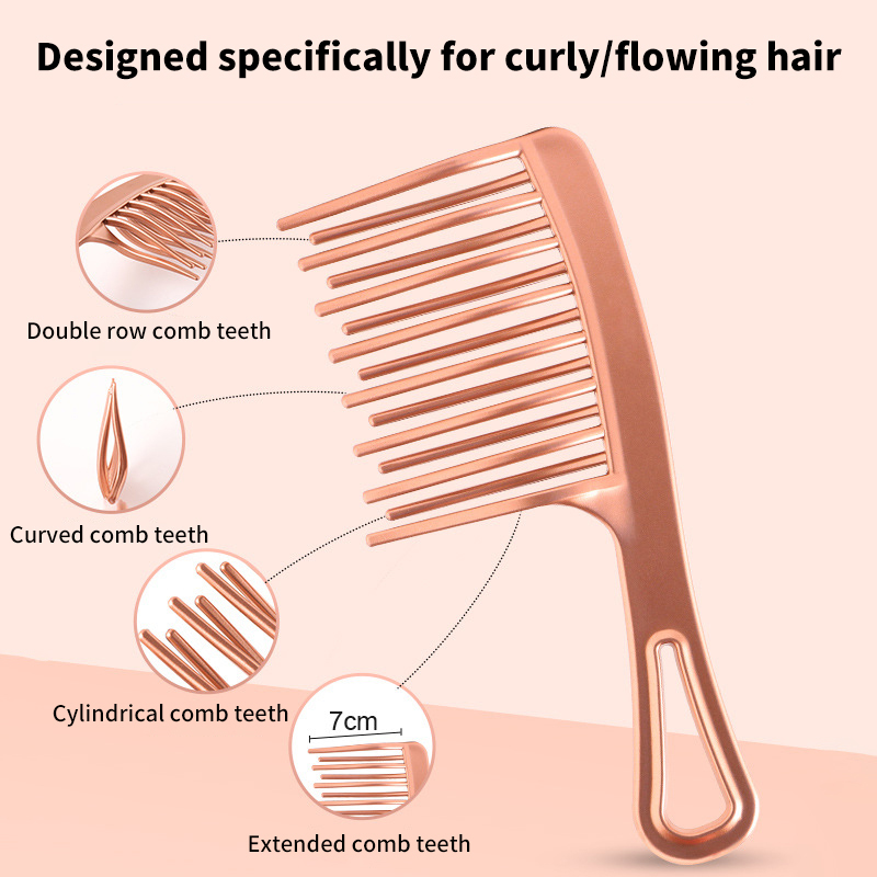 Double Row Large Toothed Comb WideToothed Fluffy Comb For Long And Curly Hair SUPER BABY. 