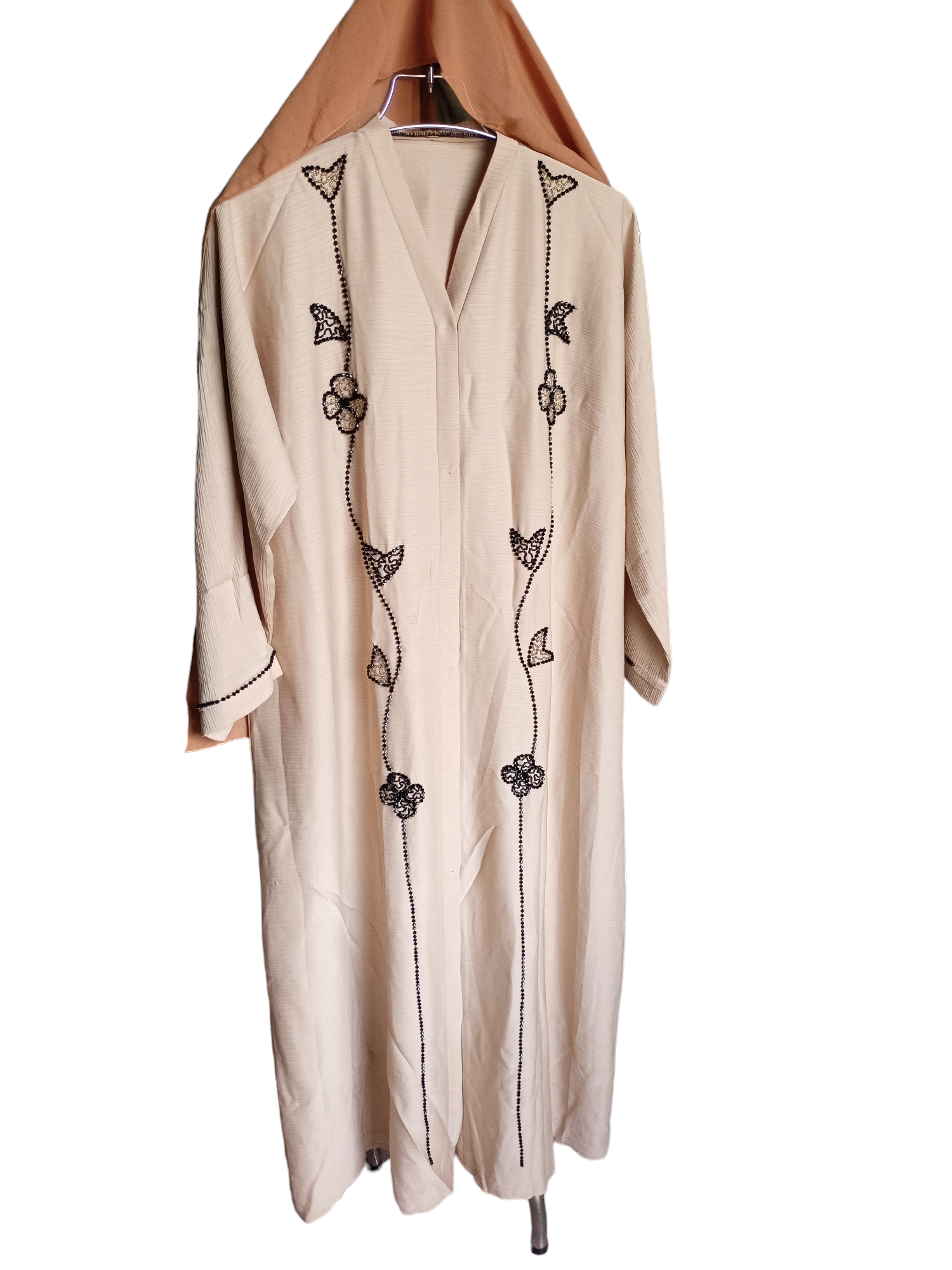 Most demanding elegant design Dubai jum fabrics Borka with stons karcupi kas For Women Regular Use Borka Outerwear Zoom fabrics Abaya Borkha with maching hijab Borka For Women. 