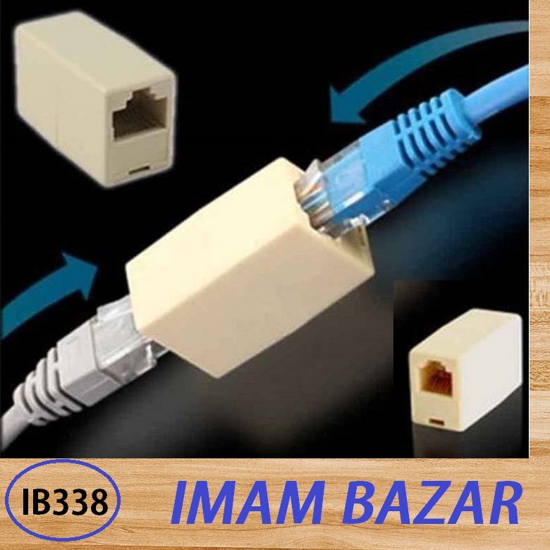 RJ45 Lan Jointer White (5PCS) / RJ45 Ethernet Lan Cable Joiner Coupler Connector Coupler Jointer