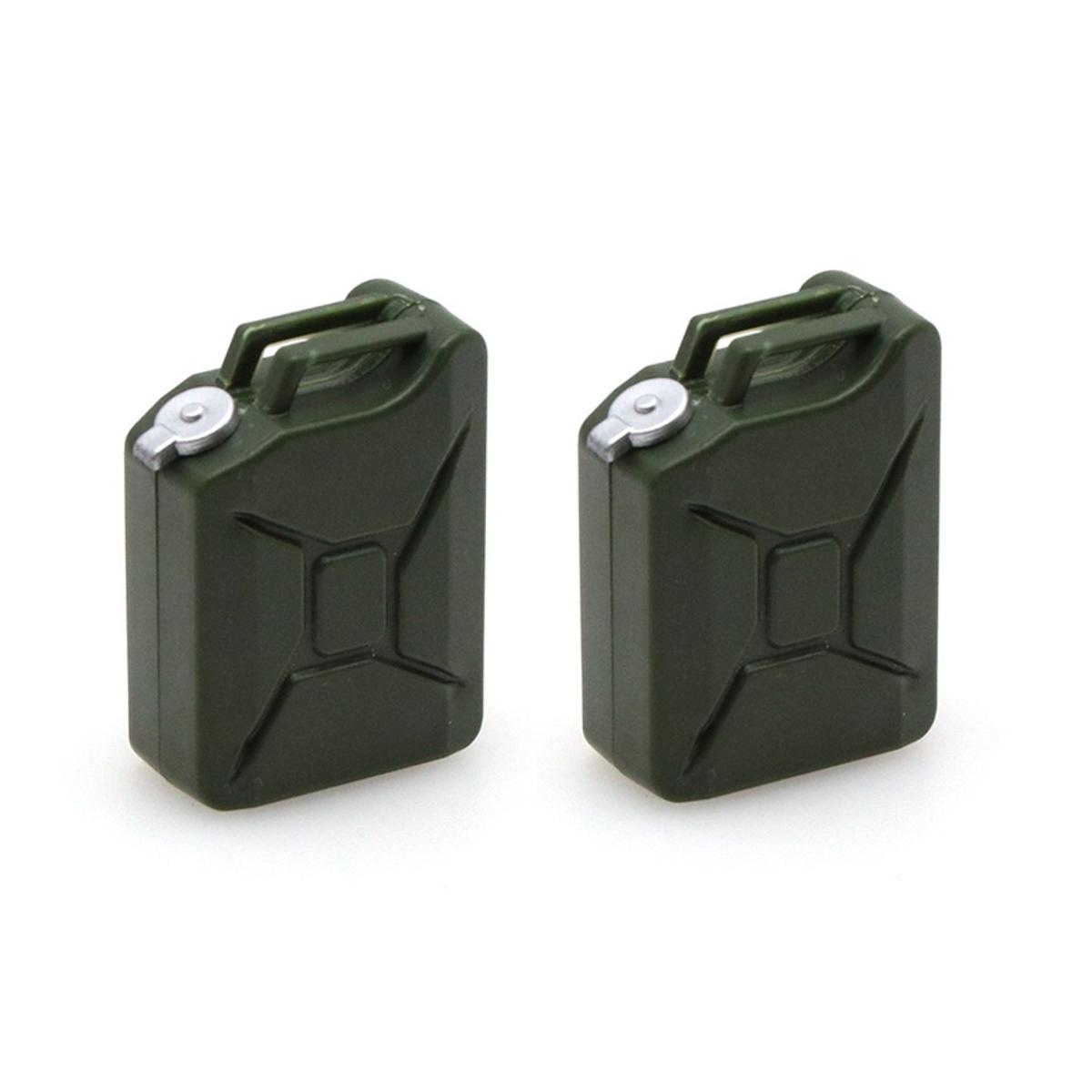 2Pcs Mini Simulation Fuel Tank Decoration Tools for Axial SCX10 90046 AXI03007 Traxxas TRX4 TAMIYA D90 RC Crawler