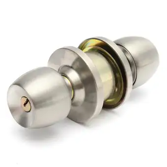 Stainless Steel Round Door Knobs Handle Entrance Passage Lock