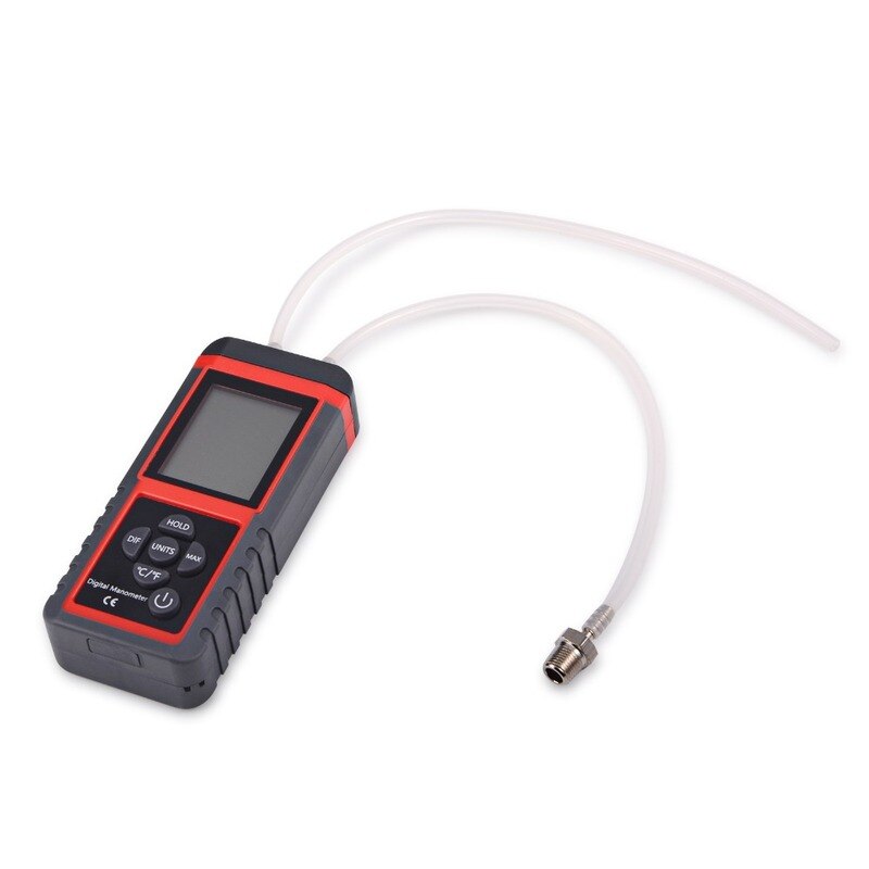 Professional Manometer Handle Differential Air Pressure Gauge Gas Pressure Measurement Digital Pressure Sensor Instrument 12Unit. 