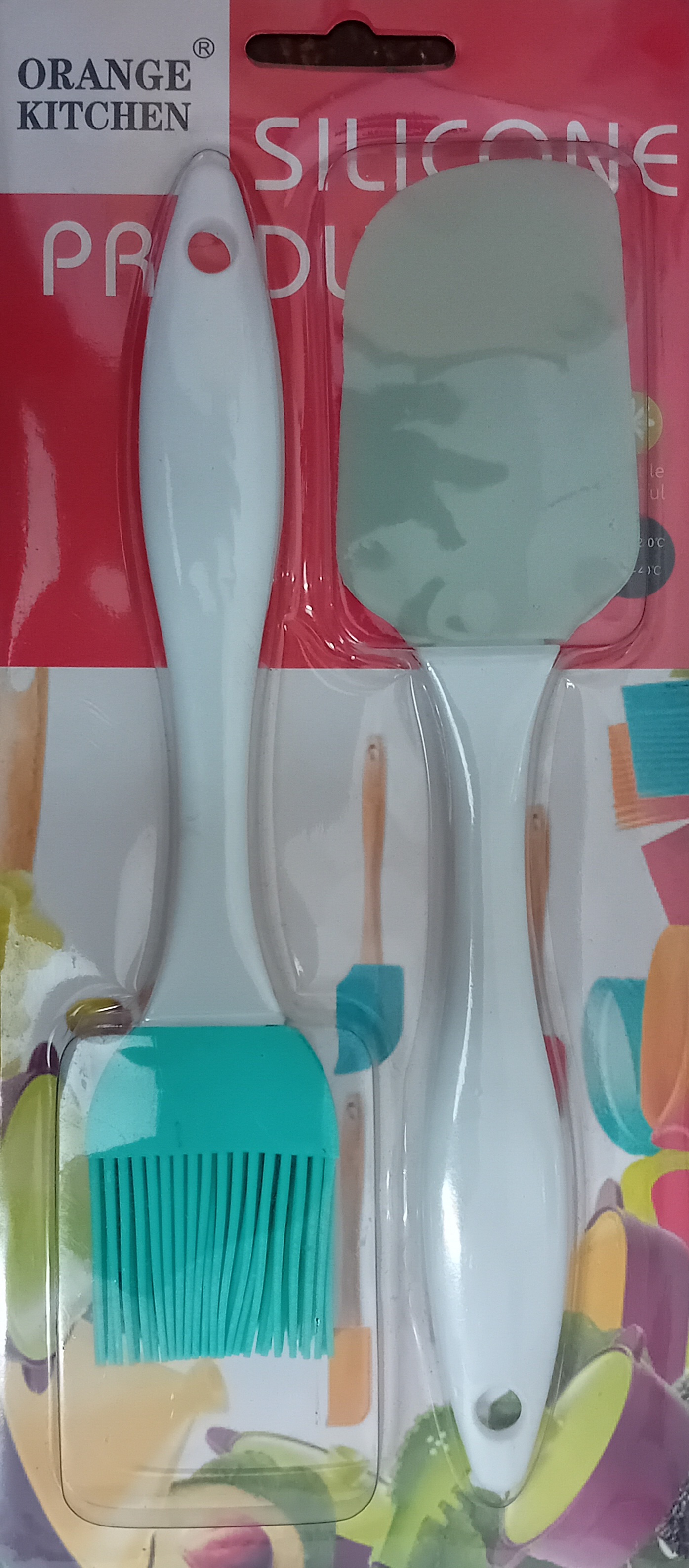 Silicon Oil Brush with Silicone Spatula set