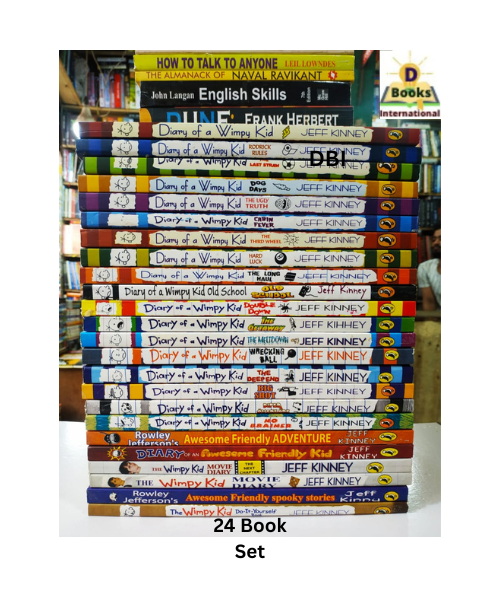 Diary of a Wimpy Kid 24 Book Set by Jeff Kinney. 