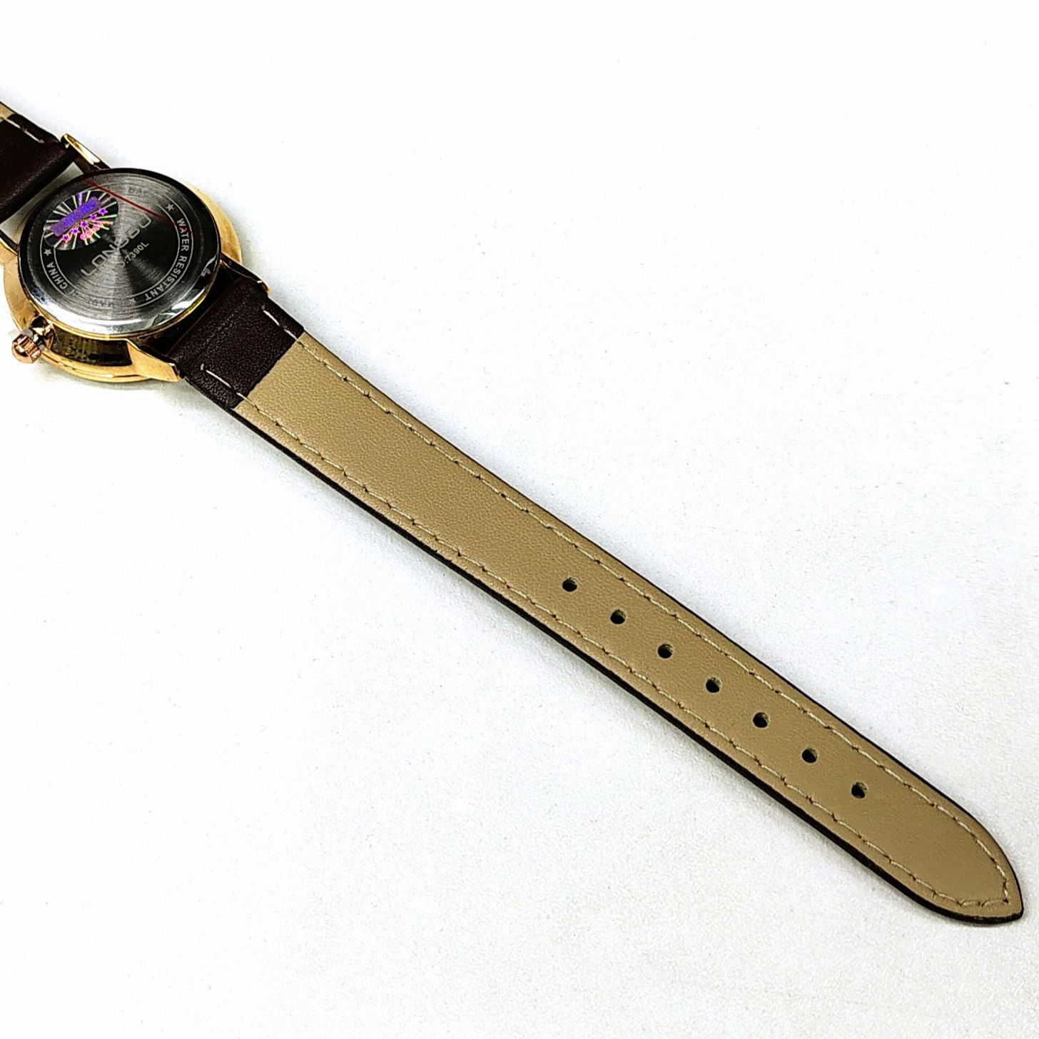 Wrist Watch For Women LONGBO-7390L Premium Quality Waterproof Leather Strap Full Calendar Stylish Attractive Formal Wrist Watch. 