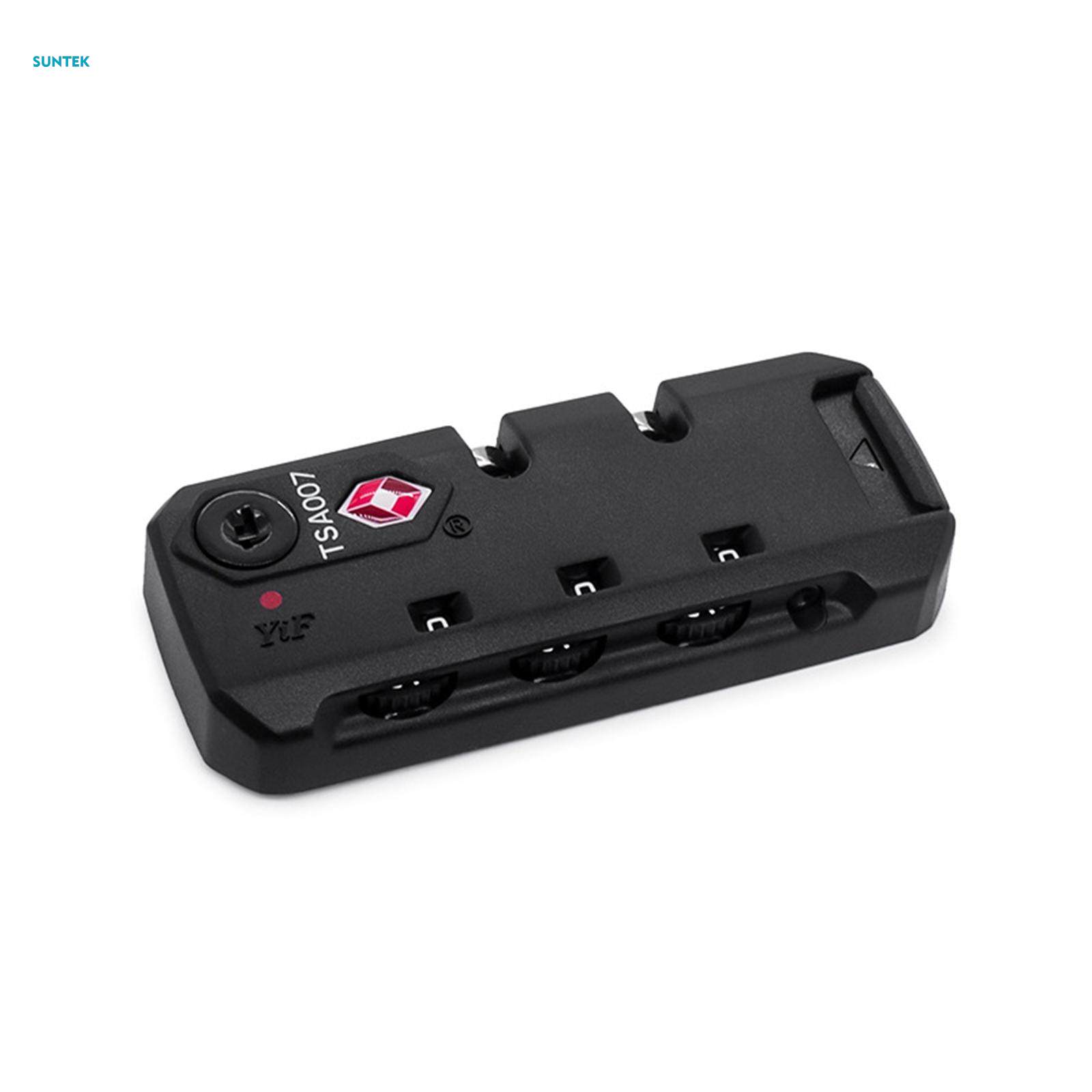 TSA 002 Secure Luggage 3 Digit Combination Lock Suitcase Bag Code Lock Padlock - Portable and Lightweight - TSA13116 Black. 