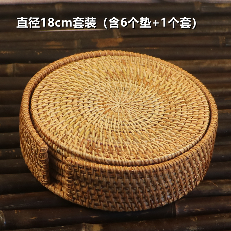 Vietnamese rattan coasters, woven bamboo insulating mats, straw placemats, table holders, pot holders, tea cupplates, bowl mats, western placemats. 