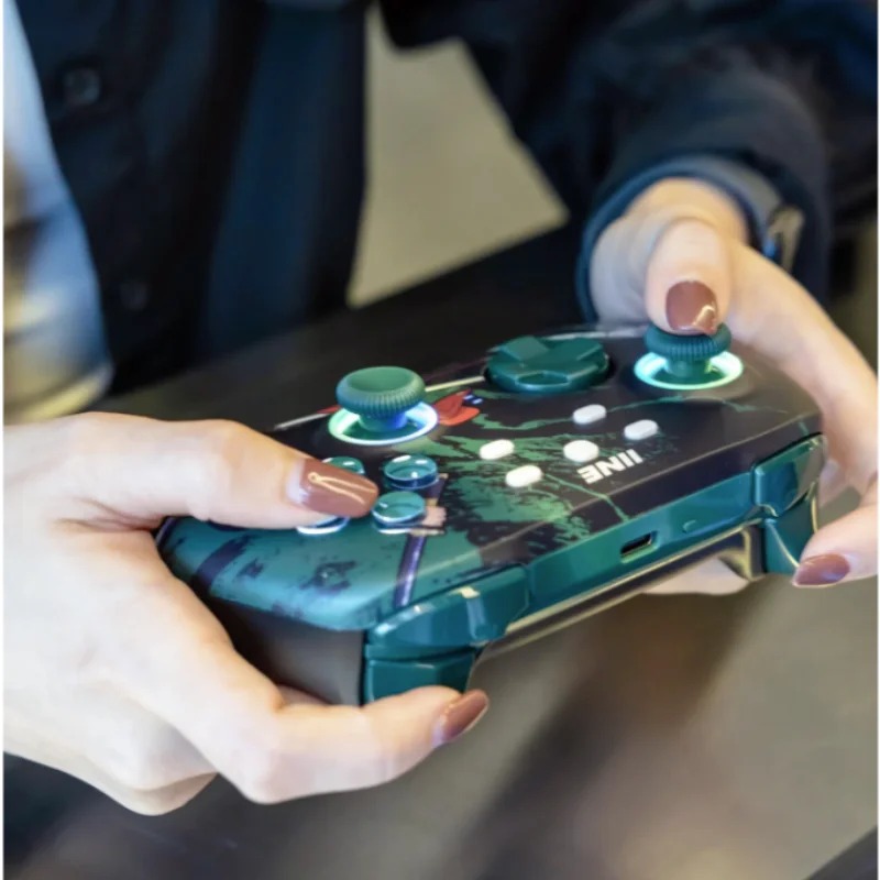 IINE Ares ONE PIECE Zoro Pro Bluetooth Gamepad RGB Light Wireless Game Controller for NS PC Switch Steam. 