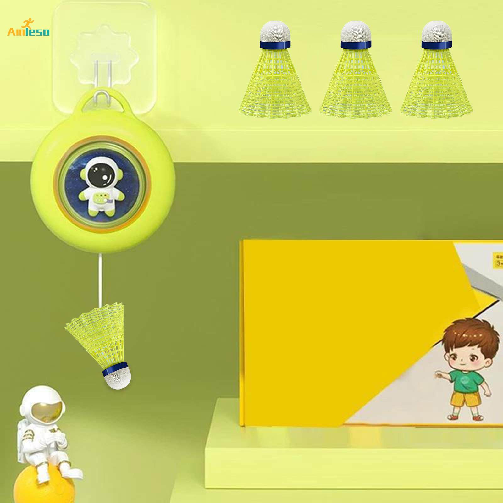 Indoor Badminton Trainer Single Player Practice for Game Indoor Playing Home. 
