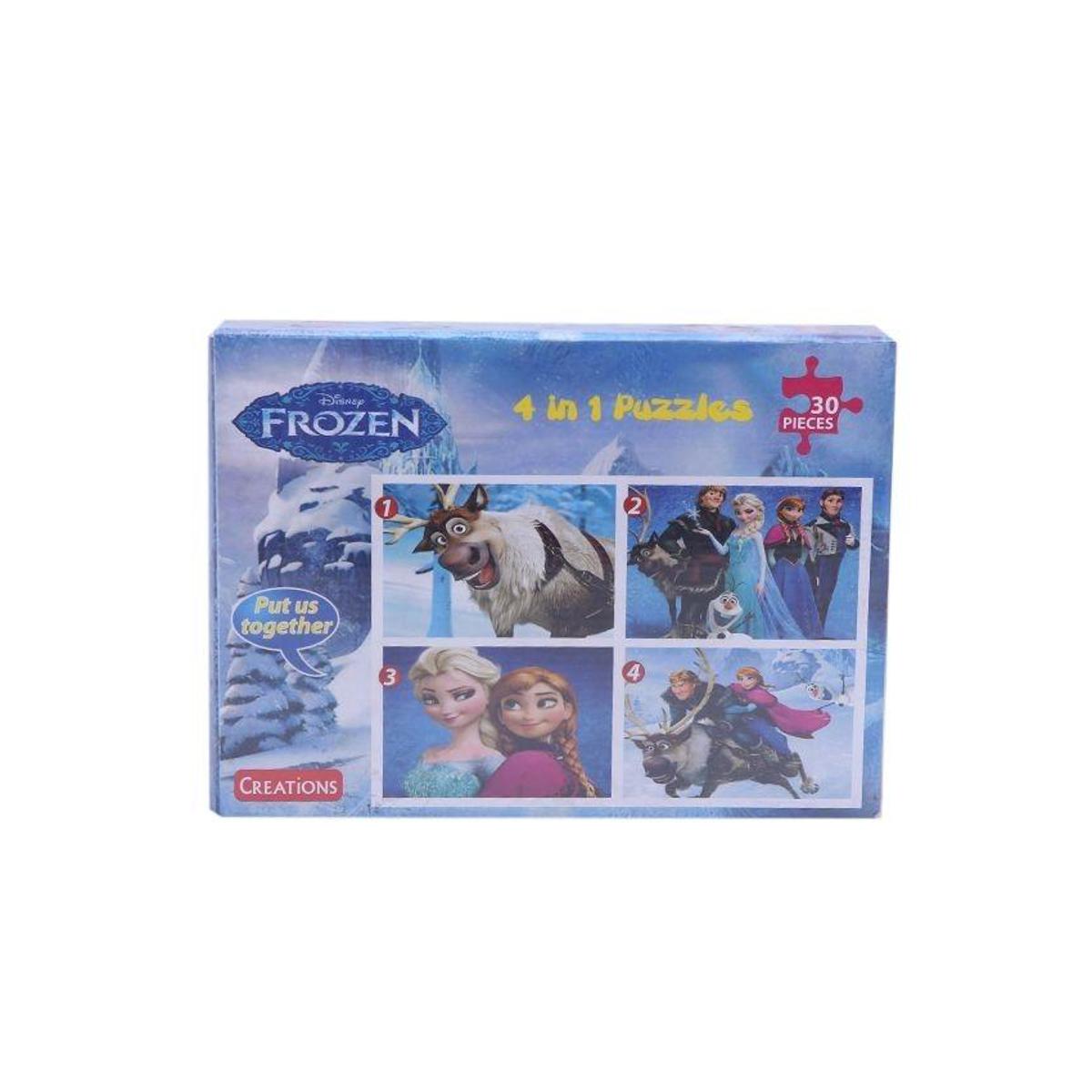 Frozen 4 in 1 Puzzles - 30 pieces