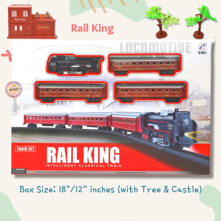 Rail king store train set price