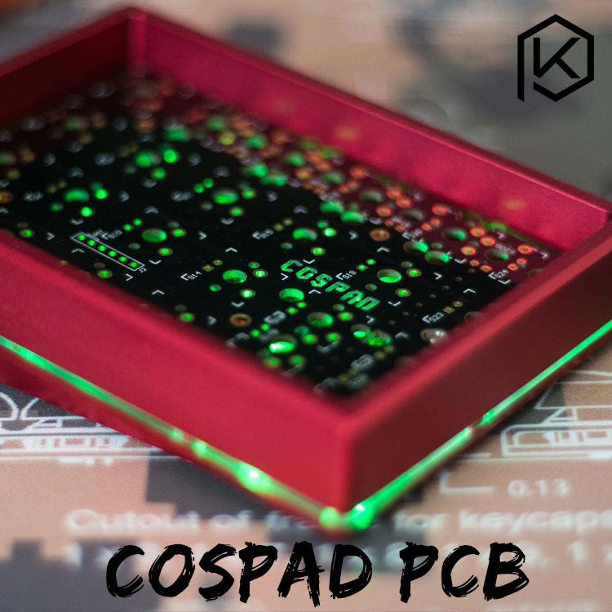 Cospad Custom Mechanical Keyboard Kit Up Tp 24 Keys Supports TKG-TOOLS Underglow RGB PCB 20% Programmed Numpad XD21 XD24