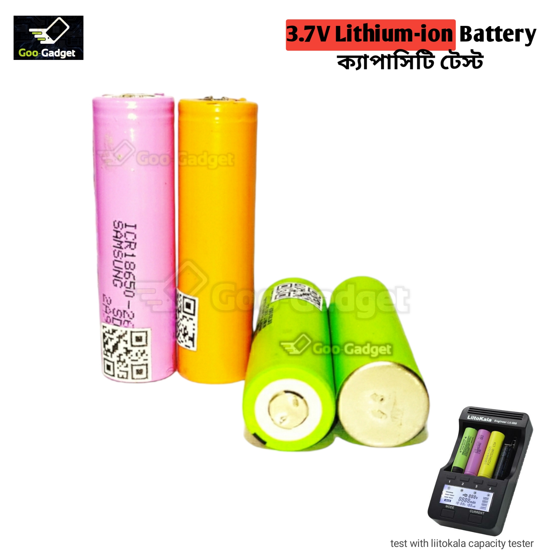 18650 3.7V Lithium-Ion Battery 4-pis 1800mAh Rechargeable Battery Reliable Power Source for Various Devices Enhanced Battery Performance. 