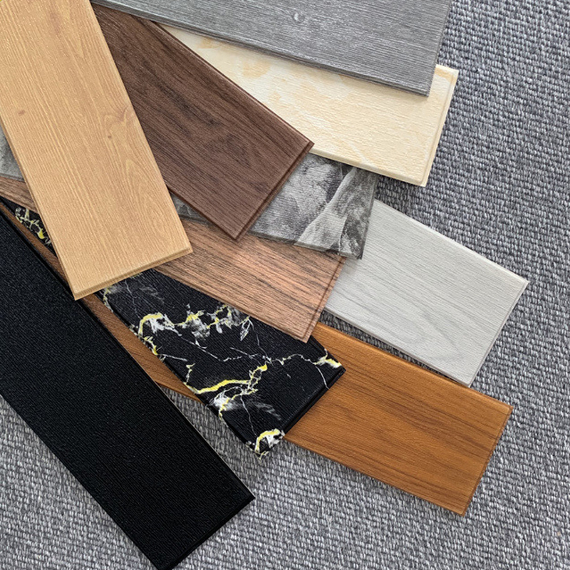 3D Wood Grain Self Adhesive Foam Line Skirting Wall Edge Strip Waterproof Baseboard Corner Waist Line Sticker Wall Stickers Trim. 