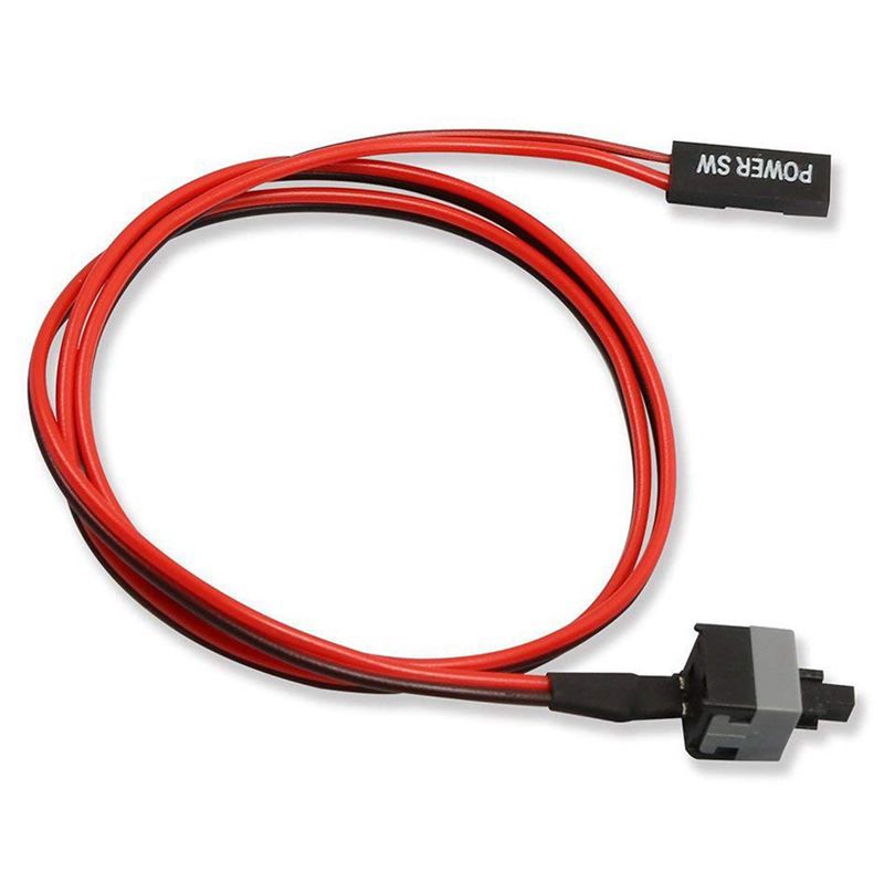 2 Pack 2 Pin SW PC Power Cable on/off Push Button ATX Computer Switch Wire 45cm. 