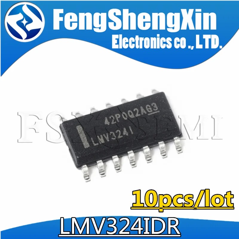 10pcs/lot  LMV324 LMV324I LMV324IDR SOP-14 AMPLIFIERS IC